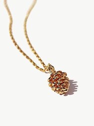 Pinecone Pendant Necklace - Gold