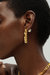 Rhinestone Gold Chain Earrings