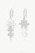 Silver Jigsaw Puzzle Drop Earrings - Silver