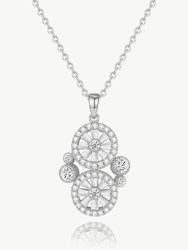 Silver Wheel Of Fortune Necklace - Silver