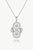 Silver Wheel Of Fortune Necklace - Silver