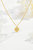 Starburst Coin Pendant Necklace - Gold