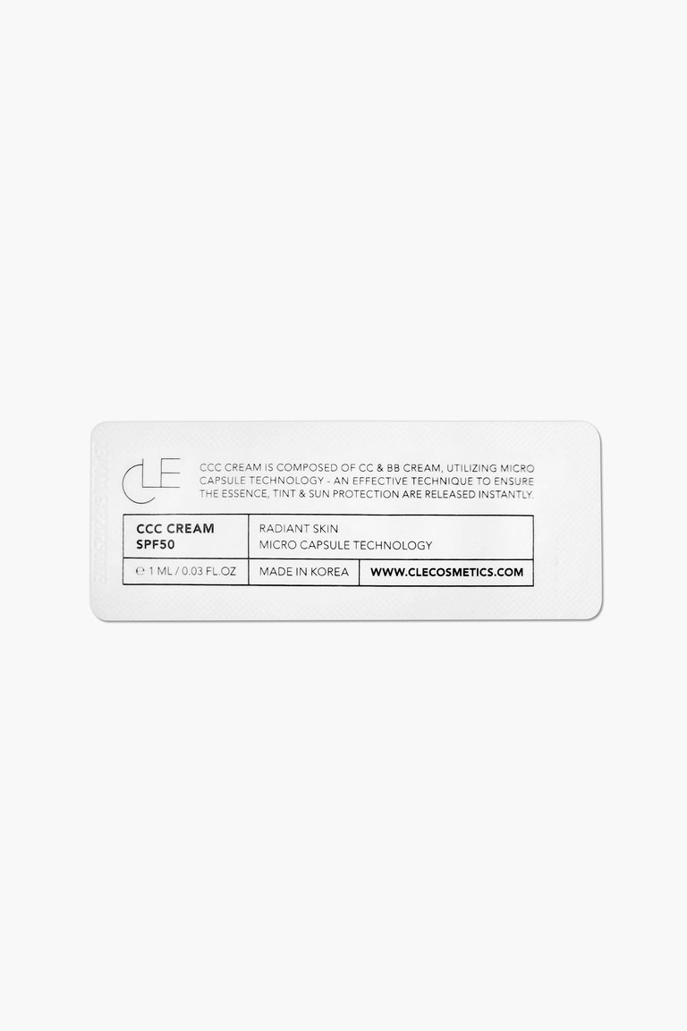 CCC Cream Sample Size