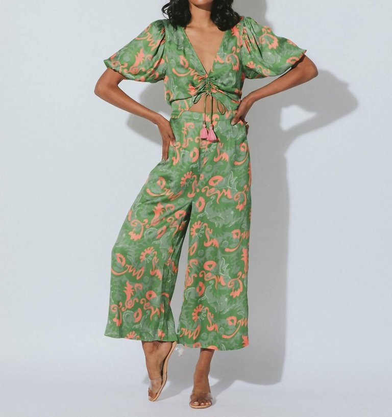 Claire Jumpsuit - Tropical Abstract