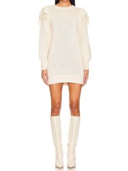 Danielle Sweater Dress In Ivory - Ivory
