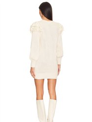 Danielle Sweater Dress In Ivory