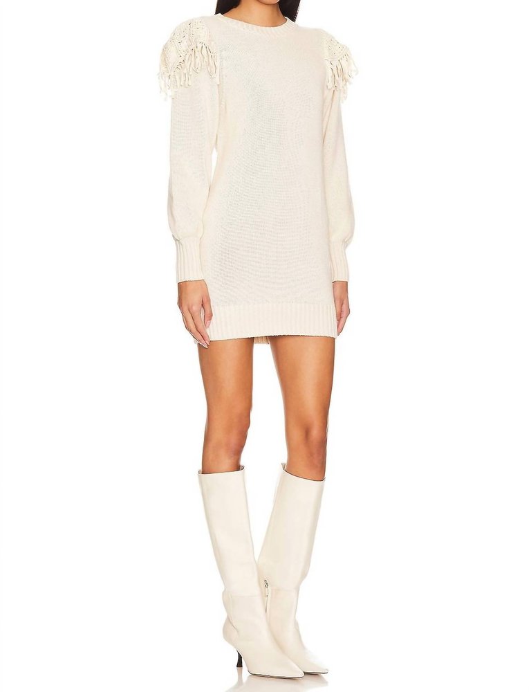 Danielle Sweater Dress In Ivory