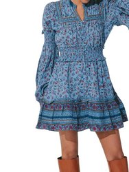 Delilah Mini Dress In Lapis - Lapis
