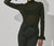 Melanie Semi-Sheer Mesh Bodysuit - Black