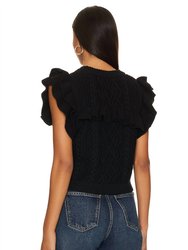 Zofia Sweater Vest In Black