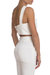 Asymmetric Crop Top - White