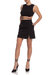 Black Twill Mini Skirt
