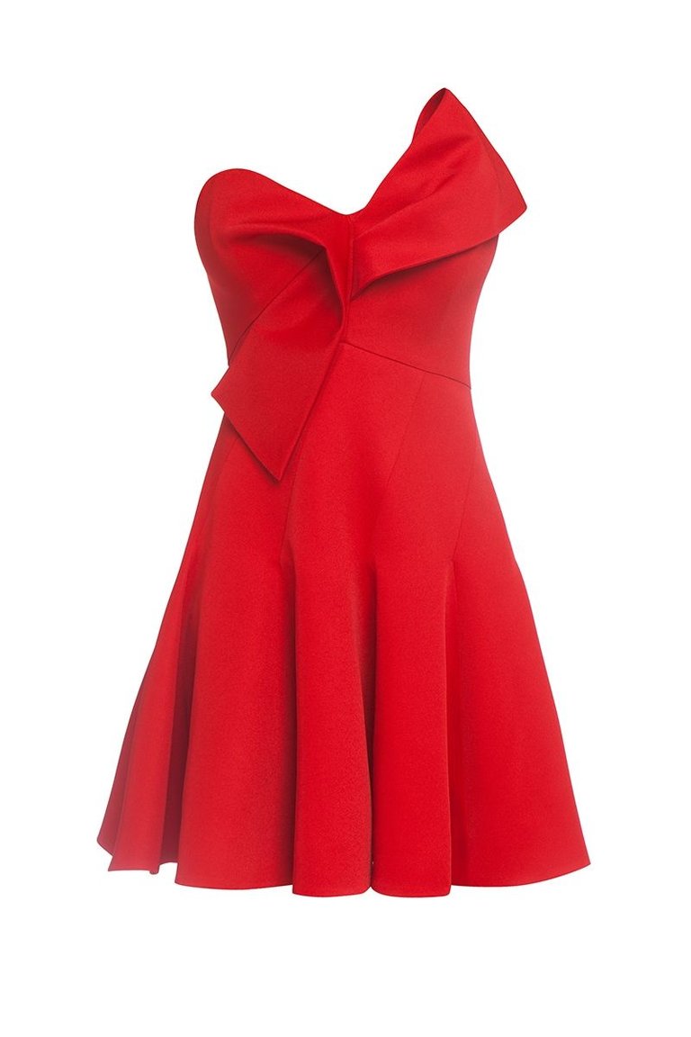 Bow front cocktail dress