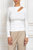 Cut Out Long Sleeve Top - White