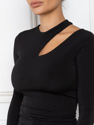 Cut Out Long Sleeve Top