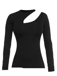 Cut Out Long Sleeve Top