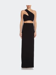 High Split Maxi Skirt - Black