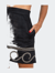 Linen Embroidered Mini Skirt - Black
