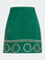 Linen Embroidered Mini Skirt - Green