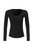 Long Sleeve Corset Top - Black