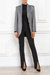 Oversized Twill Blazer - Black and White