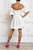 Puff Sleeve Linen Dress - White