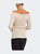 Ribbed Knit Cutout Sweater