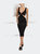 Ring Detail Bodycon Dress - Black