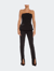 Slit Front Cigarette Pant In Black