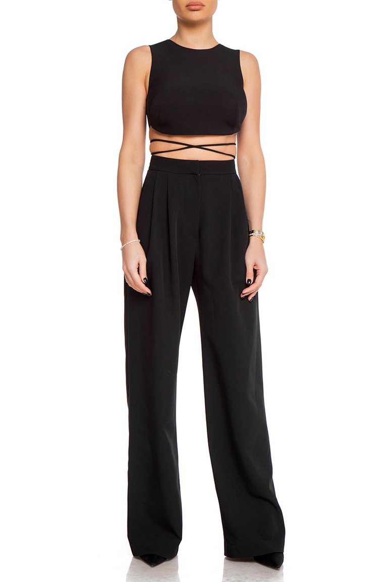 Tie Waist Crop Top - Cliché Reborn