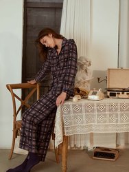 Blueberry Scone Printed Silk Crepe Pajama Set