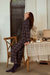 Blueberry Scone Printed Silk Crepe Pajama Set