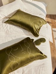 Dream Garden Printed Silk-Satin Pillowcase