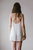 Lace-Trimmed Silk Satin Slip Dress - White