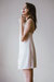 Lace-Trimmed Silk Satin Slip Dress - White