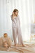 Self In Naked Printed Silk Satin Pajama Set