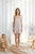 Self In Naked Printed Silk-Satin Slip Dress - Self in Naked Printed