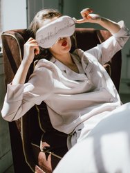 Silk Eyemask With Pillowcase Travel Set - Evening Sand