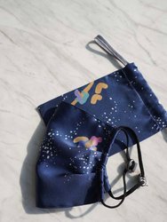 Sky Swim Printed Silk-Satin Face Mask