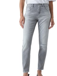 Comfort Stretch Jean In Mid Grey - Mid Grey