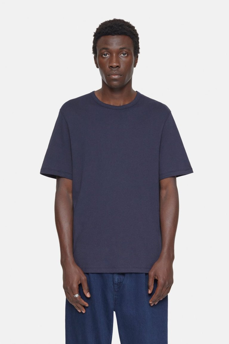 Cotton And Cashmere T-Shirt - Navy - Navy