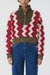 Cropped Half Zip Sweater - Multi
