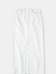 Denim Maxi Skirt White