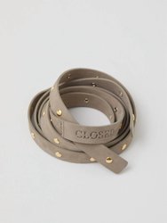 Italian Leather Waist Belt With Rivets