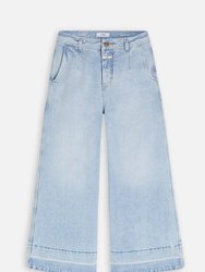 Leira High Waist Wide Fit - Light Blue