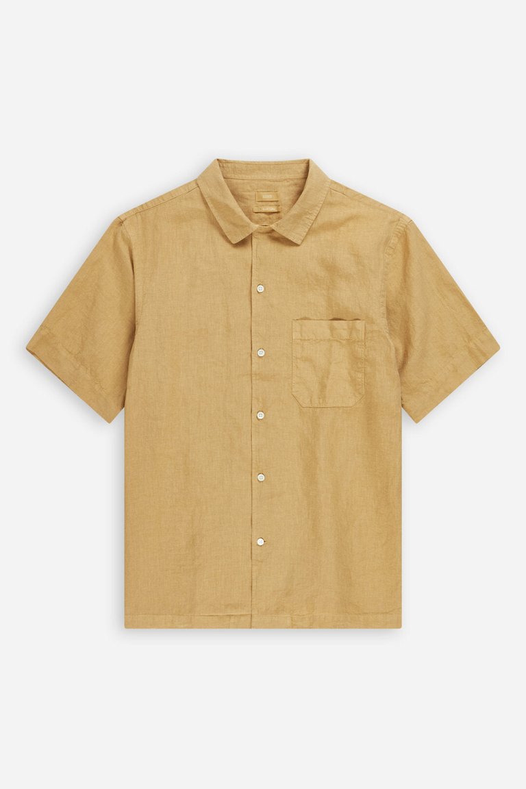 Linen Shirt - Honey Mustard