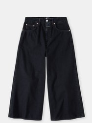 Lyna Wide Jeans - Black - Black