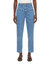 Pedal Pusher Jean In Mid Blue - Mid Blue