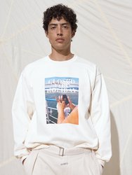 Printed Organic Cotton Crewneck Sweatshirt