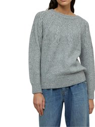 Royal Baby Alpaca Mix Knit Sweater - Grey
